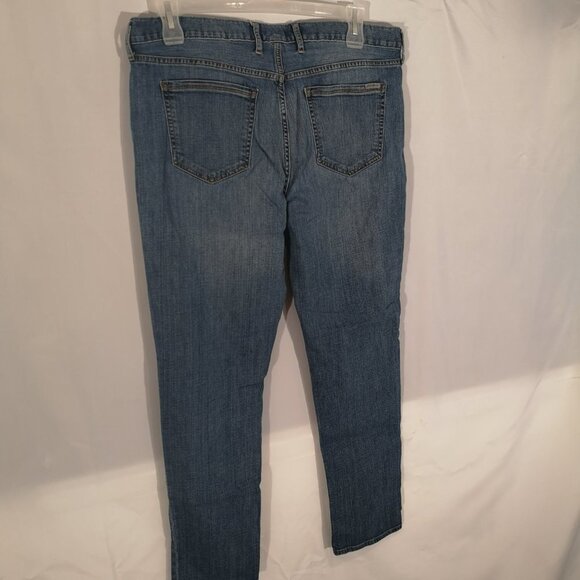 Eddie Bauer Ladies Boyfriend Fit Slim Leg Blue Jeans - Picture 2 of 7